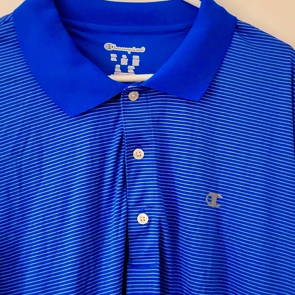 Champion polo shirt blue and white stripes - Picture 8 of 10